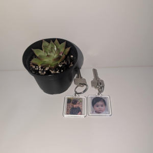 Acrylic Photo Keychain - double sided print - 3pcs